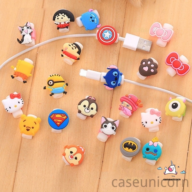 ฝาครอบป้องกันสายเคเบิ้ลชาร์จ-usb-ลายการ์ตูน