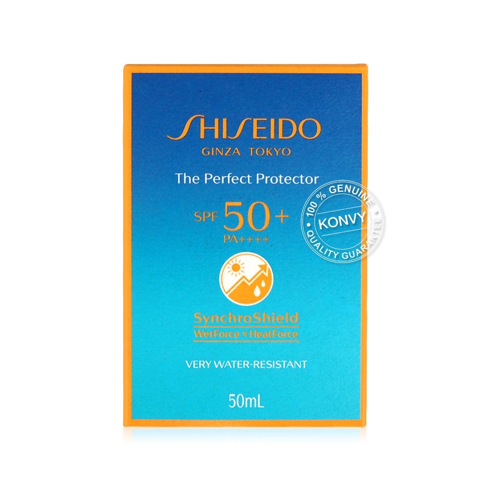 ภาพประกอบคำอธิบาย Shiseido Perfect UV Protector SPF50+ PA++++ Wetforce Multi Defense ชิเซโด้ กันแดด เนื้อบางเบา สบายผิว.