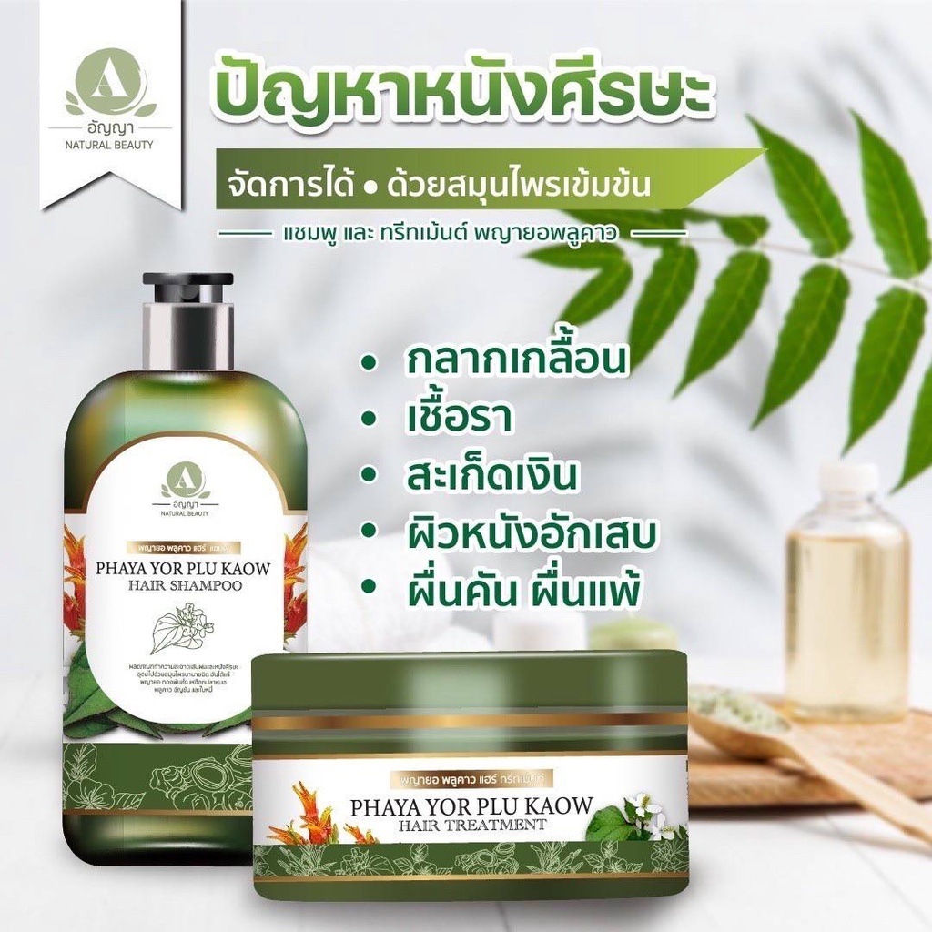 ส่งฟรี-ของแท้-โปร-2แถม4-แชมพูและทรีทเม้นต์-พญายอพลูคาว-ผมร่วง-ผมบาง-บำรุงผม-พญายอพลูคาวครีม-พญายอ-พญายอครีม-anyaa