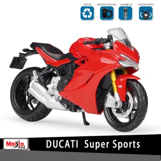 สินค้า โมเดลรถจักรยานยนต์ Meritor Maisto DUCATI DUCATI Super Sports Authorized Alloy ขนาด 1:18 เหมาะกับของขวัญวันเกิด ของเล่นสําหรับเด็ก