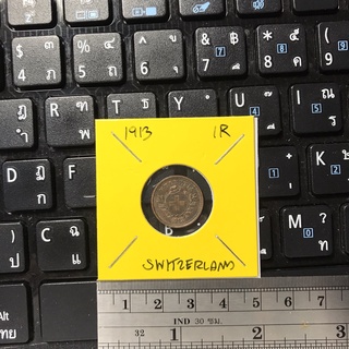 Special Lot No.60534 ปี1913 สวิสเซอร์แลนด์ 1 RAPPEN เหรียญสะสม เหรียญต่างประเทศ เหรียญเก่า หายาก ราคาถูก