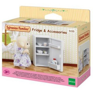 Sylvanian Families Fridge &amp; Accessories / ซิลวาเนียน แฟมิลี่ ตู้เย็นและอุปกรณ์เสริม สำหรับซิลวาเนียน