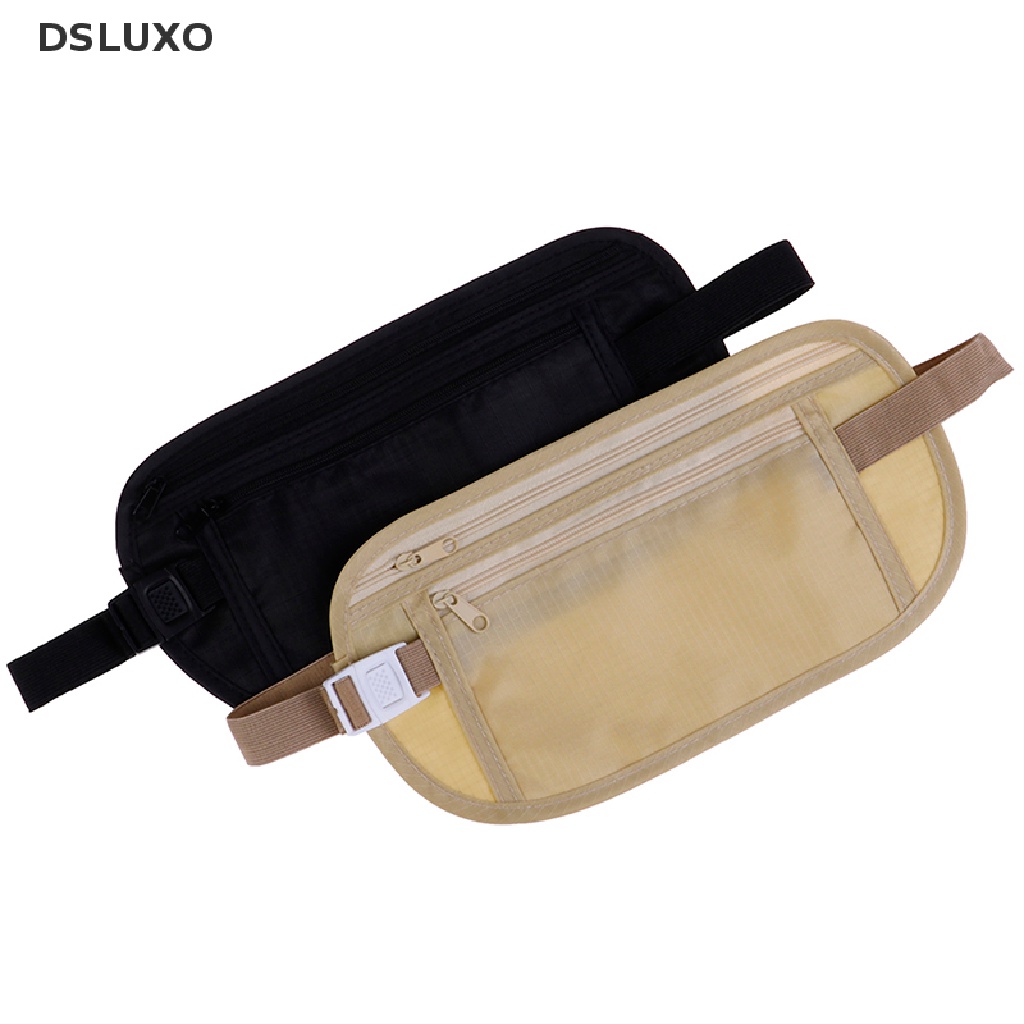 dsluxo-กระเป๋าสตางค์-กระเป๋าใส่หนังสือเดินทาง-แบบคาดเอว-เข็มขัดซ่อนเงิน-สําหรับเดินทาง