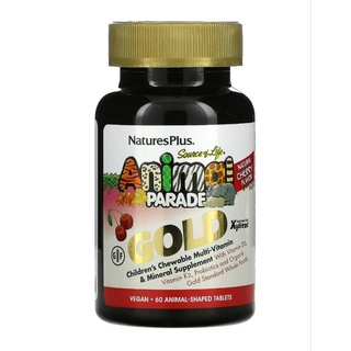 NaturesPlus Animal Parade Gold Multivitamin Mineral Nature s Plus children kids วิตามินรวมเด็ก วิตามินรวม แร่ธาตุรวม