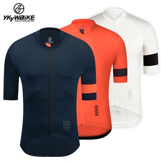 Ykywbike เสื้อกีฬาแขนสั้น เหมาะกับฤดูร้อน สําหรับผู้ชาย เหมาะกับการขี่จักรยานเสือภูเขา