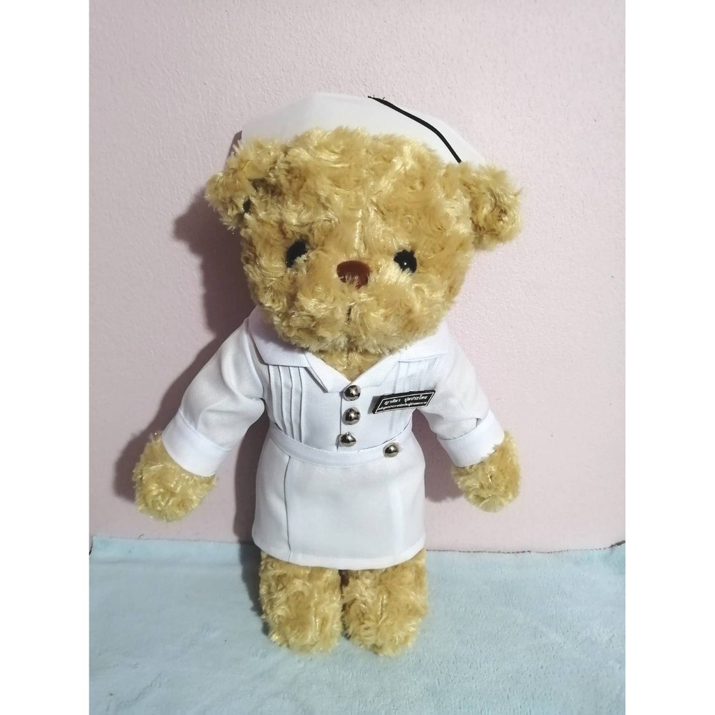 ตุ๊กตาหมี-ขนาด-15-นิ้ว-ชุดผู้ช่วย-พยาบาล