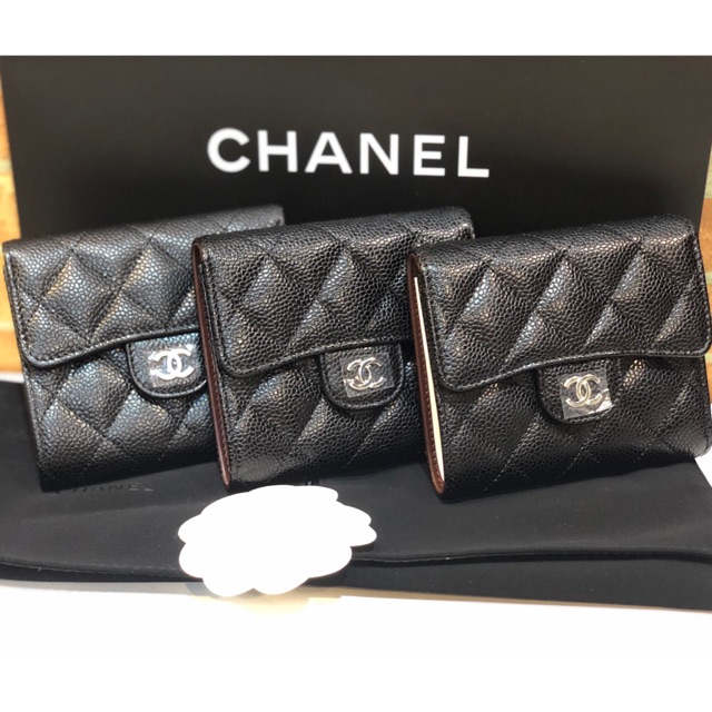 chanel classic flap wallet caviar