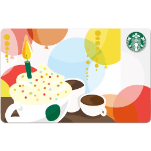 ภาพหน้าปกสินค้าบัตร Starbucks ลาย Birthday Cup / มูลค่า 500 บาท