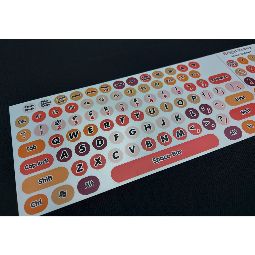 bright-brown-circle-keyboard-stickers-english-only-circle