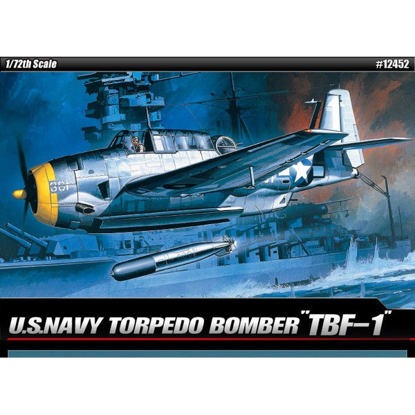 โมเดลประกอบ-academy-model-1-72-ac12452-1651-tbf-1-avenger