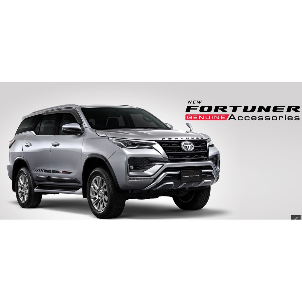 ของแท้-สคัฟเพลท-ชายบันได-scuff-plate-โตโยต้า-ฟอร์จูนเนอร์-รุ่น-fortuner-แบบพิเศษ-trd-ปี-2015-2021-4ชิ้น-เบิกศูนย์