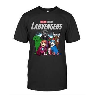 เสื้อยืด ผ้าฝ้าย 100% พิมพ์ลายสุนัขลาบราดอร์ Labvengers Superhero ของขวัญ สําหรับสุนัข LHZYสามารถปรับแต่งได้