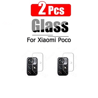 ฟิล์มกระจกนิรภัยกันรอยเลนส์กล้อง 2SLL สําหรับ Xiaomi Poco X4 X3 M4 Pro F4 GT f3 5G 4G 2 ชิ้น