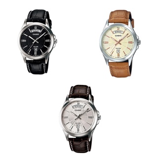 ภาพหน้าปกสินค้าCasio Standard นาฬิกาข้อมือผู้ชาย สายหนัง รุ่น MTP-1381L,MTP-1381L-1A,MTP-1381L-7A,MTP-1381L-7A ที่เกี่ยวข้อง