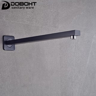 DOBOHT สีดำสแตนเลสห้องน้ำบ้าน 40 เซนติเมตรหัวฝักบัวแขนก้าน ฟังก์ชั่น: ราวฝักบัว A40SSYC-BL