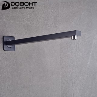 DOBOHT สีดำสแตนเลสห้องน้ำบ้าน 40 เซนติเมตรหัวฝักบัวแขนก้าน ฟังก์ชั่น: ราวฝักบัว A40SSYC-BL