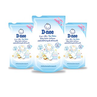 สินค้า D-nee Newborn น้ำยาปรับผ้านุ่ม กลิ่น Cotton Soft ชนิดเติม ขนาด 600 มล. (แพ็ค 3)