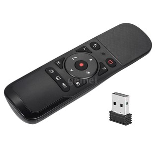 ภาพขนาดย่อของสินค้า2.4G Wireless Remote Control Air Mouse Laser Pointer 6 Gxes Gyroscope Presenter for PPT Presentation