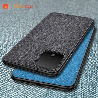 Google Pixel4 Pixel 4 XL Pixel4XL เคสสำหรับ ผ้าหนังสไตล์เรโทร Canvas Case Cover Hard Case