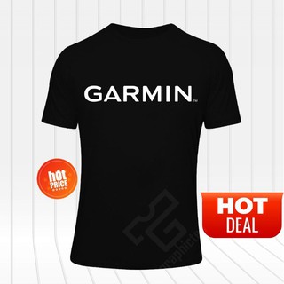 ชุดเซ็ต 2 ชิ้น - เสื้อยืดผ้าฝ้ายGarminวิ่งเส้นทางโลโก้แขนสั้น