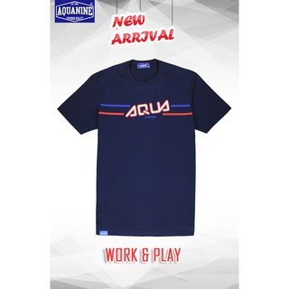 เสื้อยืด AQUANINE - Work&Play Navy