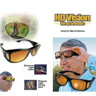 แว่นตาใส่ขับรถกลางคืน และกลางวัน HD Vision Wrap Arounds