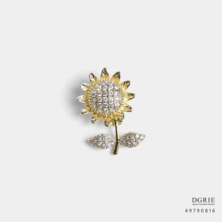 Diamord-Gold Sunflower Brooch-เข็มกลัดดอกทานตะวัน เพชร-ทอง