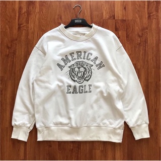 AE⏸AMERICAN EAGLE FLEECE CREW NECK SWEATSHIRT เสื้อสเวสเตอร์แท้ ⛔️ราคารวมค่าจัดส่งค่ะ⛔️