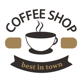 สติกเกอร์ภาพ  Coffee best in town ติดผนัง ตกแต่งร้านค้า บ้าน คอนโด สตูดิโอ สำนักงาน COF-018