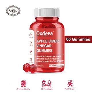 [0600] วิตามิน กัมมี่ Oxdera Apple Cider Vinegar Gummies 60pcs น้ำส้มสายชูแอปเปิ้ลไซเดอร์