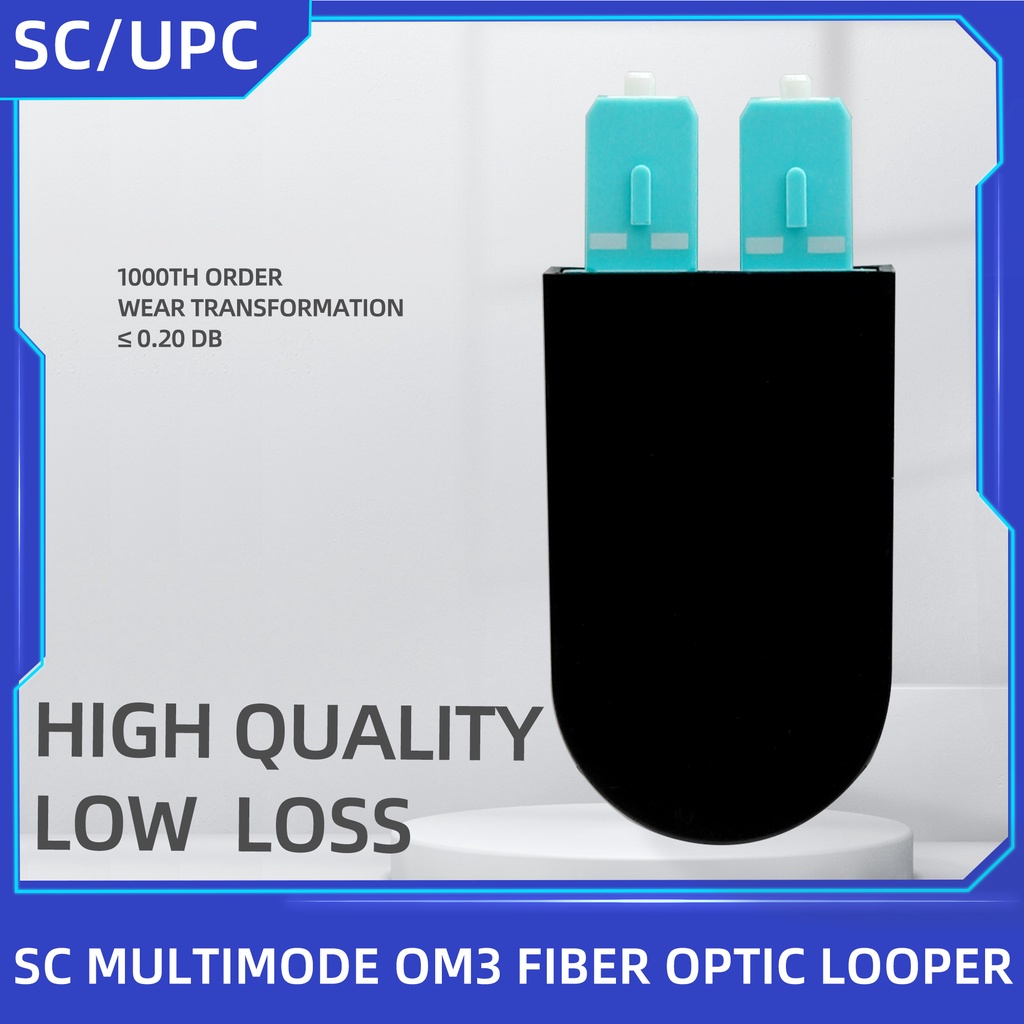 Sc/upc OM3 ไฟเบอร์ออปติก Circuitors Connector อะแดปเตอร์ Loopback ไฟ ...