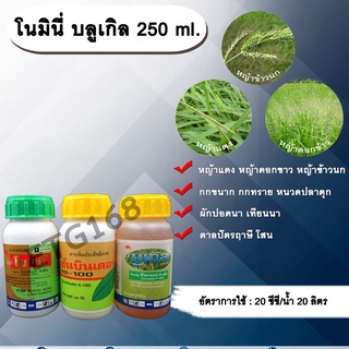 โนมินี่ บลูเกิล 250ml.+250ml. บิสไพริแบค-โซเดียม+ฟีโนซาพรอป-พี-เอทิล กำจัดหญ้าในนาข้าว