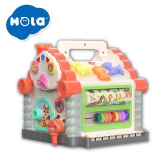 Huile Toy (Hola) แบรนด์แท้ กล่องกิจกรรมบล็อคหยอดรูปบ้าน กล่องกิจกรรมบ้านดนตรีหรรษา FunnyCottage กล่องกิจกรรม