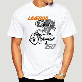 เสื้อยืดผ้าฝ้ายพิมพ์ลายคลาสสิก เสื้อยืด คอกลม พิมพ์ลาย Laverda 750 Engine Motorbike แฟชั่นสําหรับผู้ชาย 2022 1079D