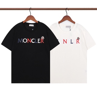 Moncler เสื้อยืดแขนสั้น ผ้าฝ้าย พิมพ์ลาย แฟชั่นสําหรับผู้ชาย และผู้หญิงสามารถปรับแต่งได้