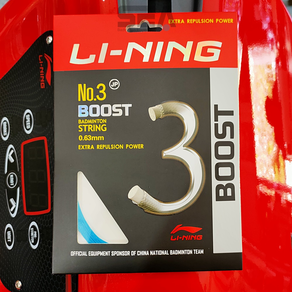LI-NING เอ็นแบดมินตัน รุ่น No.3 Boost (0.63 mm) Extra Repulsion Power ...