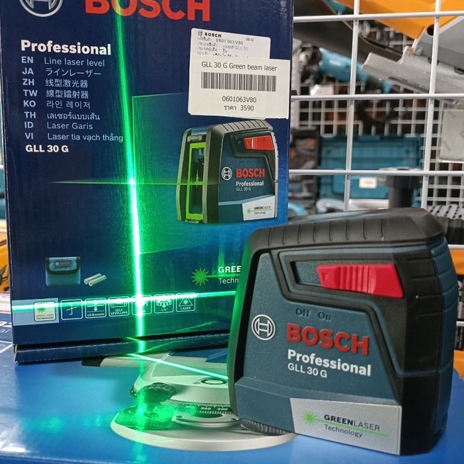 ผ่อนบัตรเครดิต0-3เดือน-x1-196-66บาท-bosch-green-beam-laser-เครื่องวัดระดับเลเซอร์-gll-30-g