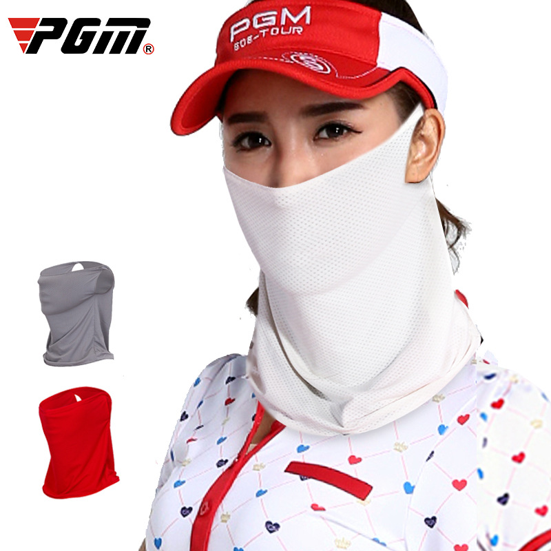 ภาพหน้าปกสินค้าPGM Outdoor Skin Care Sports Quick Dry Neck Ice Silk Mask Face Sun Protection UV Blocking Golf Sunscreen Mask