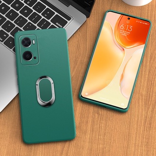 เคสโทรศัพท์ OPPO A76 / A16K / A16 / A95 4G 2022 Phone Case Simple Color TPU Cases Handphone Casing with Ring Stand Holder Soft Cover เคส OPPOA76
