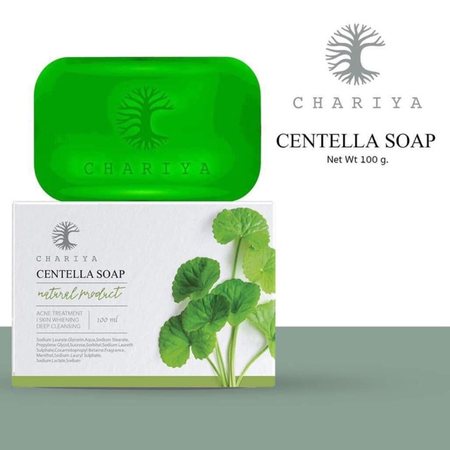 สบู่ใบบัวบกชาริยา-chariya-centella-soap