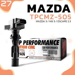 คอยล์จุดระเบิด MAZDA 3 / MX 5 / FORD ESCAPE 2.3 ตรงรุ่น 100% - TOP PERFORMANCE JAPAN - TPCMZ-505 - คอยล์หัวเทียน