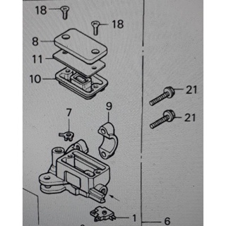 95701-06022-07 โบ้ลท์หน้าแปลน 6x22mm.Honda แท้ศูนย์