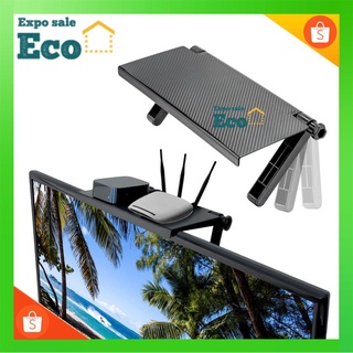 Ecotech ชั้นวางของบนTV ชั้นวางกล่องTV กล่องWiFi แบบติดตั้งบนหลังจอLCD ไม่ต้องติดกาวและเจาะรู