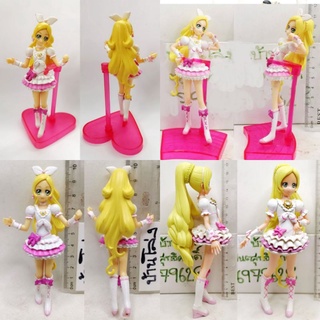 (แท้/มือ2ไม่มีฐาน) BANDAI Cure Rhythm trading figure Cure ,Banpresto Suite Pretty Cure DX Girls Figure ,ผม สีเหลือง