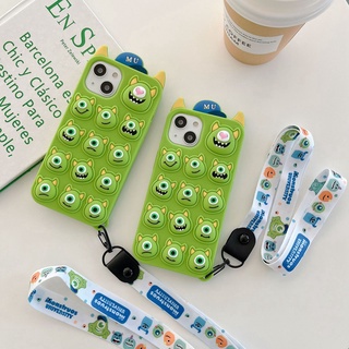 เคสโทรศัพท์มือถือ ซิลิโคนนุ่ม ลายการ์ตูนไมค์ป๊อปอิท 3D สําหรับ OPPO A15 A15s A74 5G A53 A33 A54 A55 A16 A31 A9 A5 2020 A7 A5s A12 A11k A3s A83 A57 A39