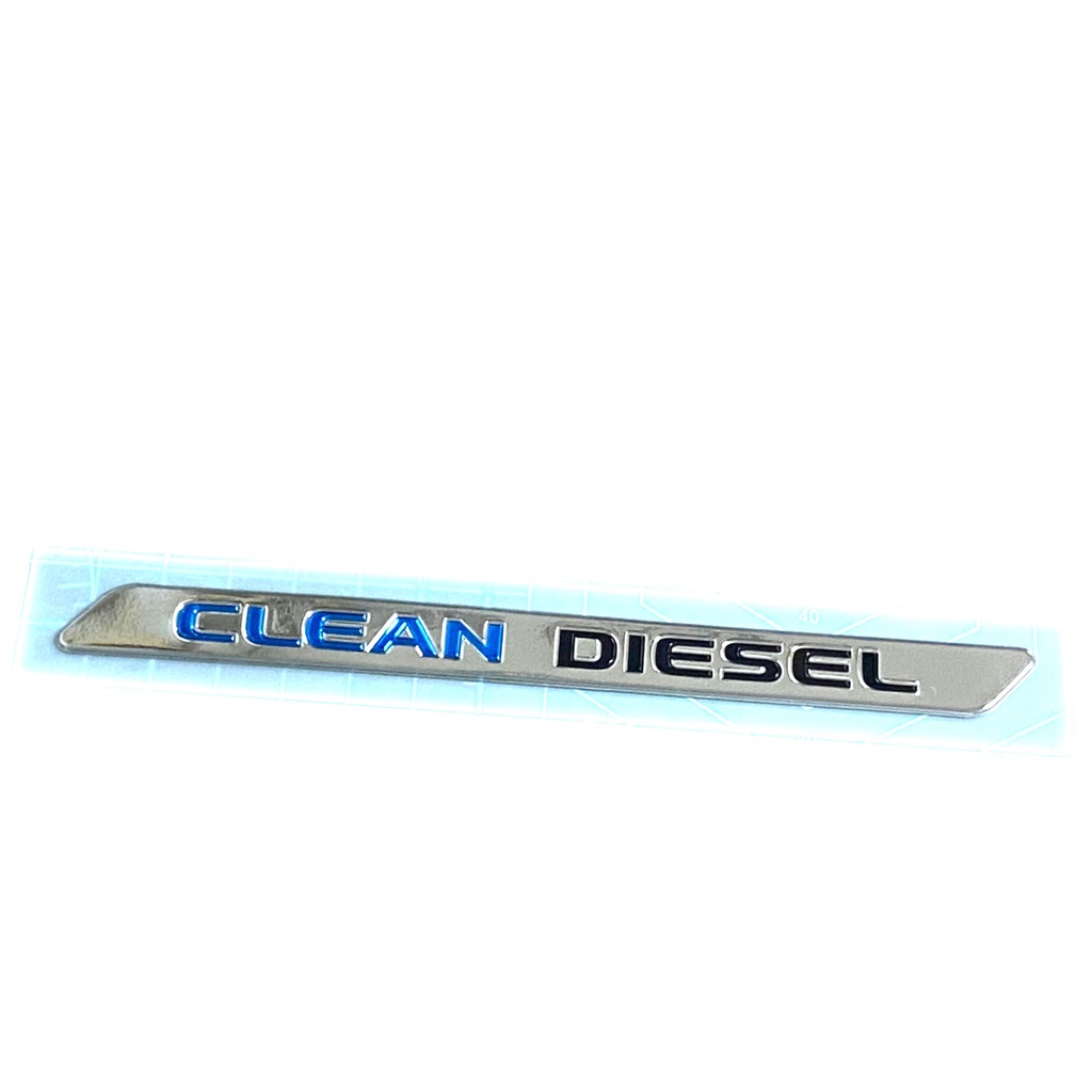 logo-clean-diesel-โลโก้-clean-diesel-เลซิ่น-ของแท้-ใส่-mitsubishi-triton-โครเมี่ยม-1ชิ้น-mitsubishi-triton-2-4ประตู