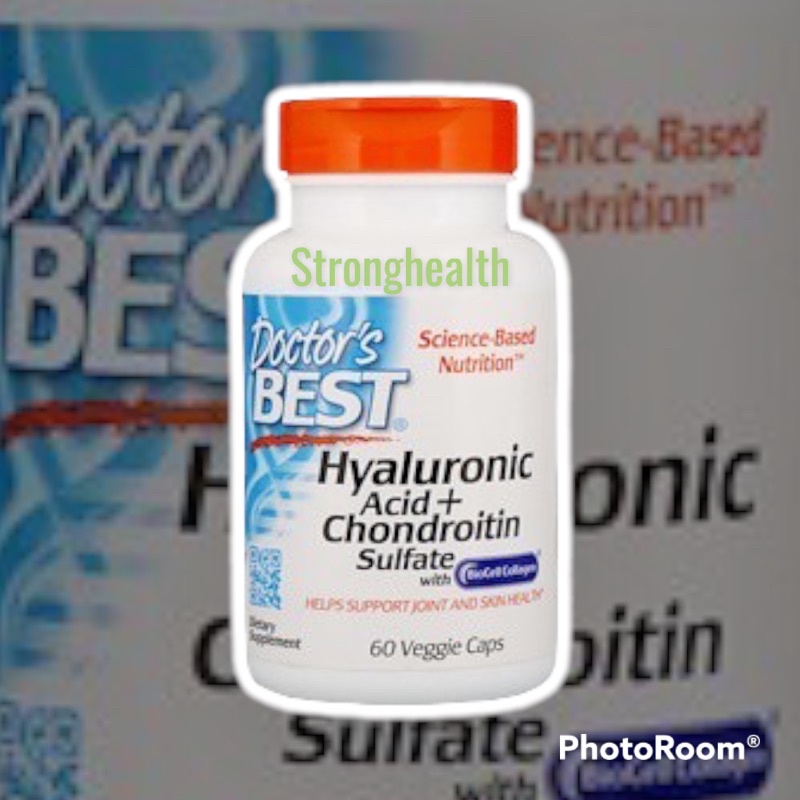 ภาพหน้าปกสินค้าDoctor's Best, Hyaluronic Acid + Chondroitin Sulfate, 60 Veggie Caps จากร้าน stronghealth บน Shopee