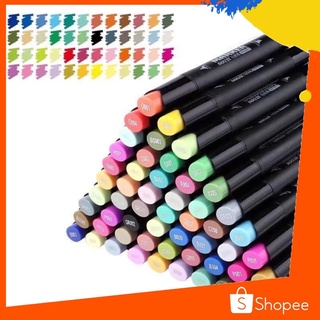 สินค้า ปากกาเมจิกไฮไลท์ 2in1 เซ็ต 48สี 60สี 80สี สีเข้มสดใสเน้นค่ะ🌈สีเข้มสดใส✏️✏️