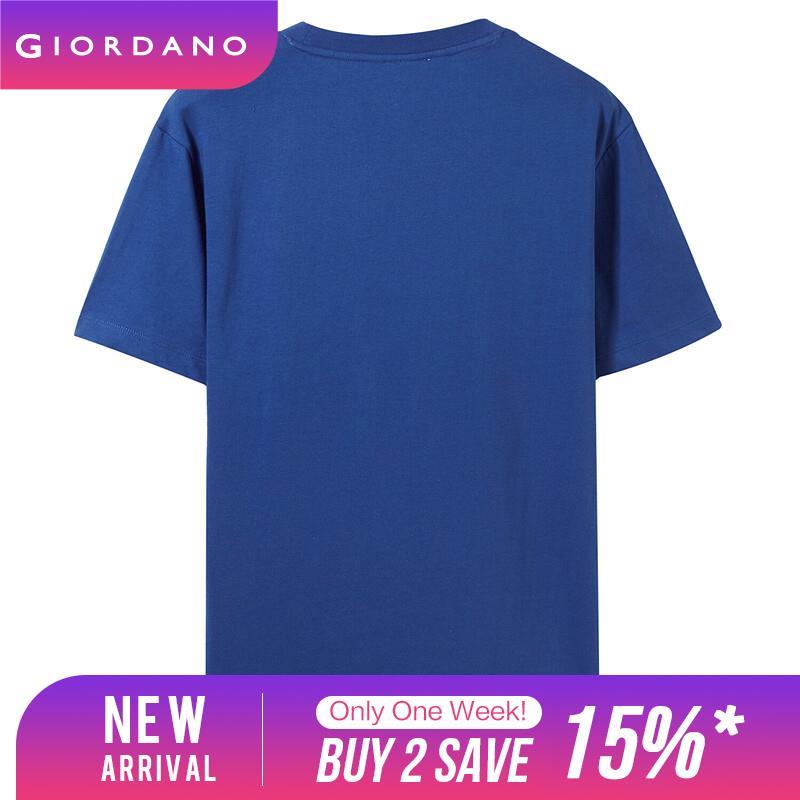 giordano-men-liuhailun-series-t-shirts-vivid-printed-graphic-breathable-short-sleeves-t-shirts-ribbed-crewneck-t-shirts