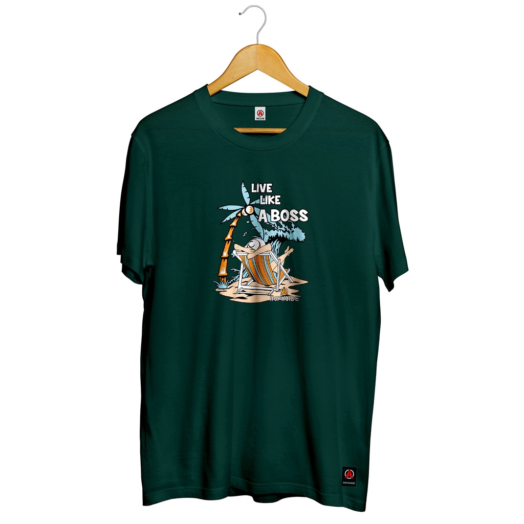 เสื้อยืดผ้าฝ้ายพิมพ์ลาย-ใหม่-เสื้อยืดลําลอง-แขนสั้น-พิมพ์ลายภูเขา-infinide-live-like-a-bos-24s-สําหรับผู้ชาย-ผู้หญิง-ของ